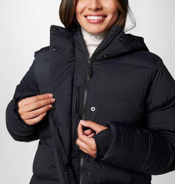 Women Columbia Boundless Days™ Long Hooded Down Jackets Black | US-OANHKI-437