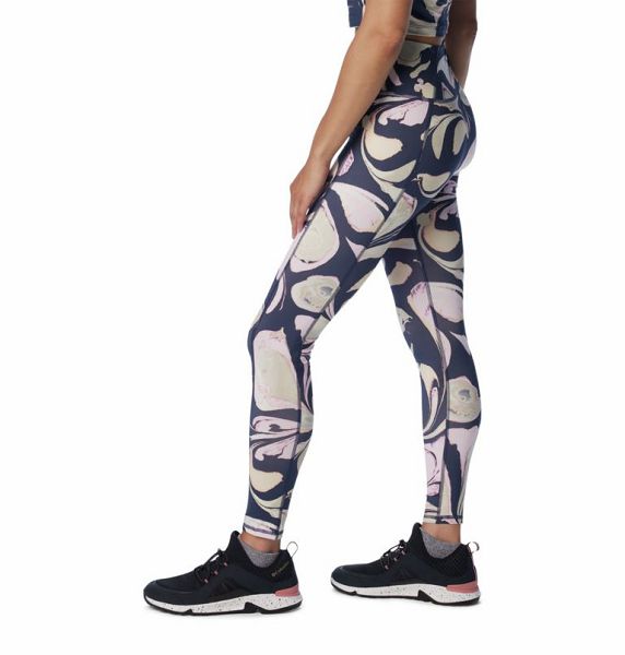 Women Columbia Boundless Trek™ Leggings Navy | US-VOEPHD-583