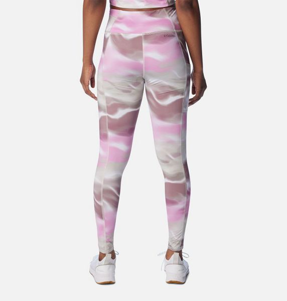 Women Columbia Boundless Trek™ Leggings Pink / White | US-EUFIXM-130