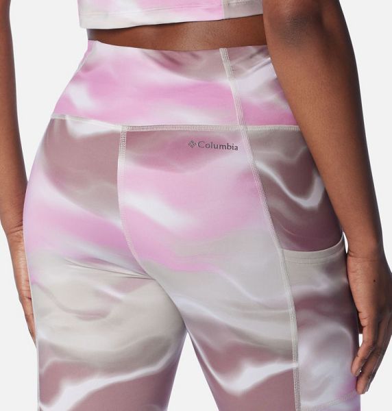 Women Columbia Boundless Trek™ Leggings Pink / White | US-EUFIXM-130