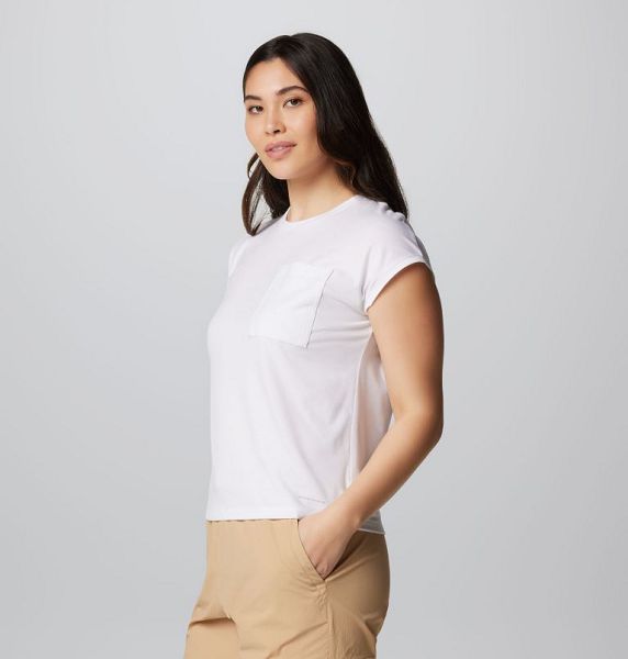 Women Columbia Boundless Trek™ Technical T-Shirt White | US-DLEVXG-539