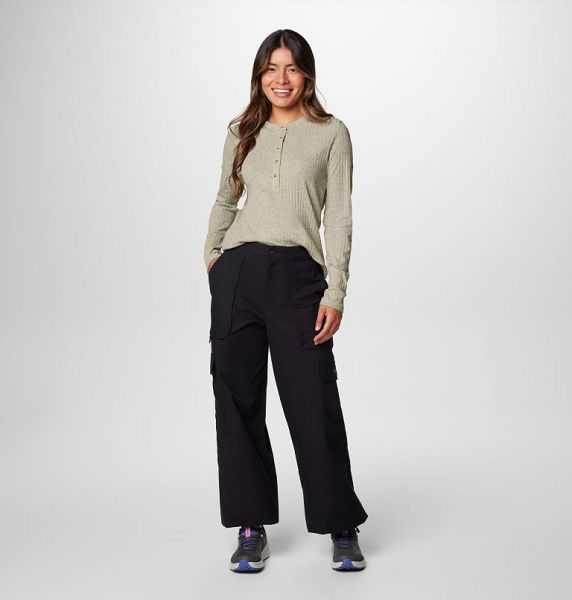 Women Columbia Brea Falls™ Cotton Ripstop Cargo Pants Black | US-JCEXDA-702