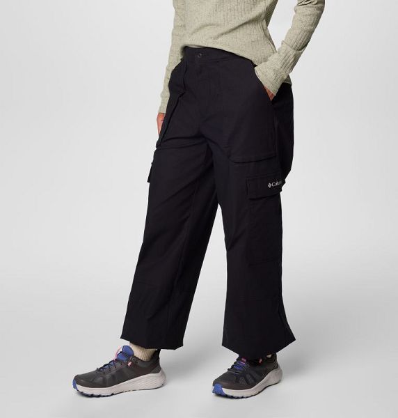 Women Columbia Brea Falls™ Cotton Ripstop Cargo Pants Black | US-JCEXDA-702