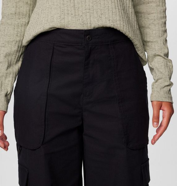 Women Columbia Brea Falls™ Cotton Ripstop Cargo Pants Black | US-JCEXDA-702