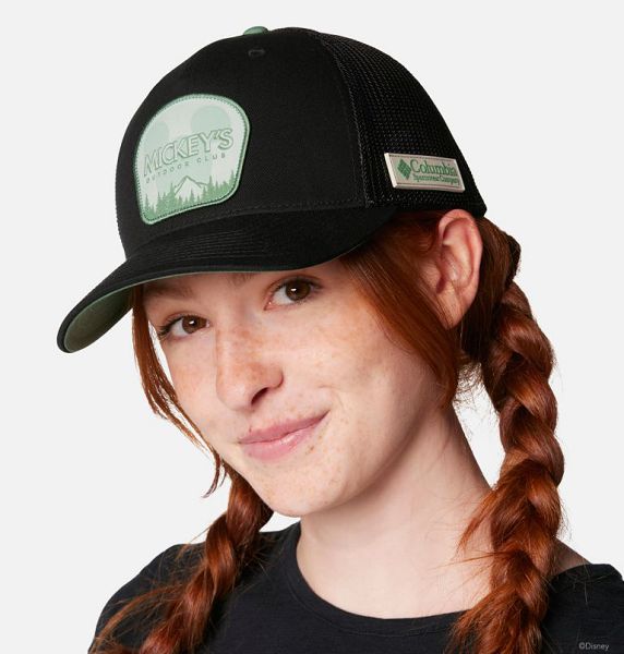 Women Columbia CSC x Mickey Mouse Ball Caps Black / Green | US-CLBFDR-941