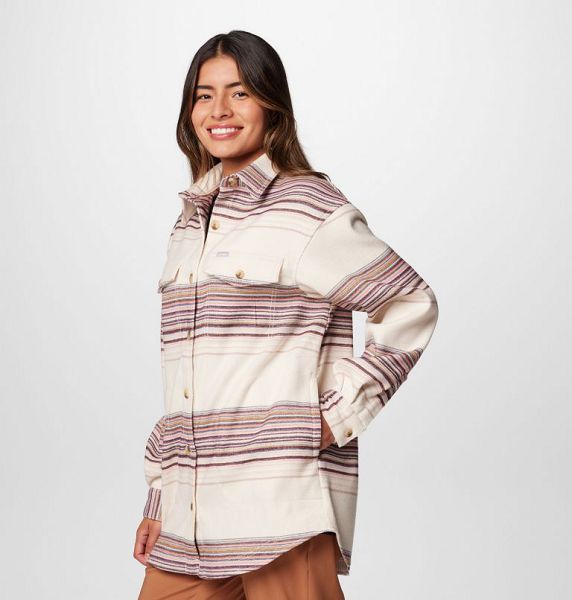 Women Columbia Calico Basin™ Mid Shirt Jackets Stripes | US-FGJIXM-304