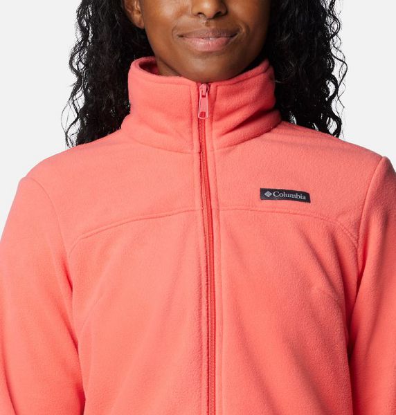 Women Columbia Castle Dale™ Full Zip Fleece Jackets Coral | US-GVWOAX-592