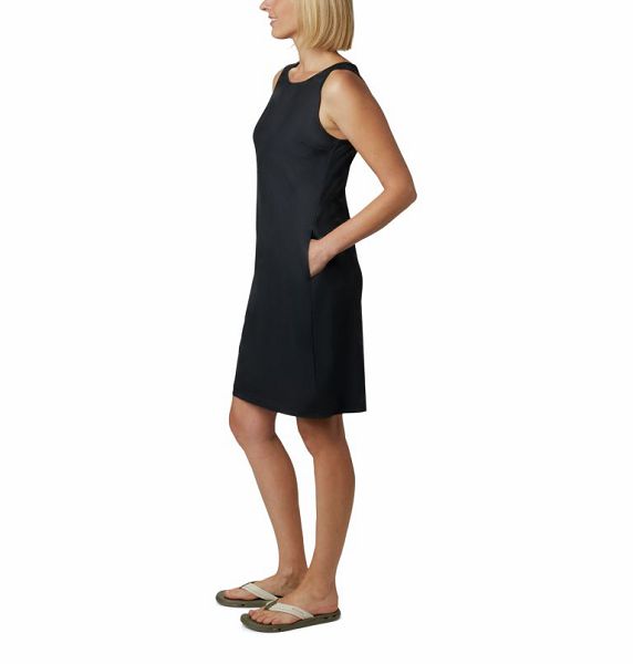 Women Columbia Chill River™ Printed Dress Black | US-IAGZUN-163