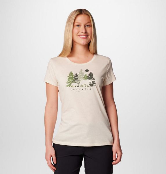 Women Columbia Daisy Days™ Graphic T-Shirt White | US-YWLFTI-145