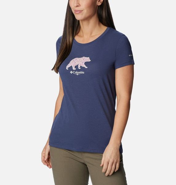 Women Columbia Daisy Days™ Graphic T-Shirt Navy | US-SMCGZB-839