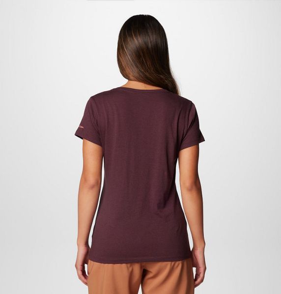 Women Columbia Daisy Days™ Graphic T-Shirt Burgundy | US-AWJPIV-384