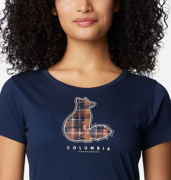 Women Columbia Daisy Days™ Graphic T-Shirt Navy | US-SZDWJB-496