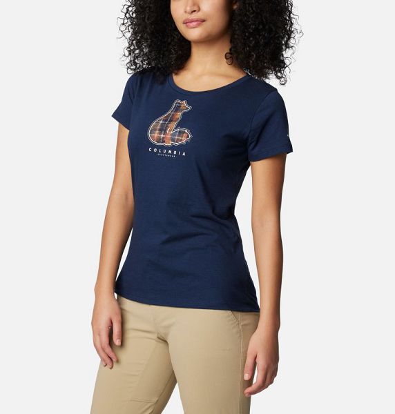 Women Columbia Daisy Days™ Graphic T-Shirt Navy | US-SZDWJB-496