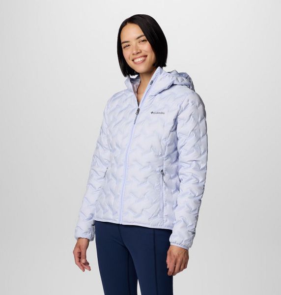 Women Columbia Delta Ridge™ II Hooded Down Jackets Blue | US-XHTWKU-420