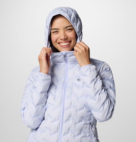 Women Columbia Delta Ridge™ II Hooded Down Jackets Blue | US-XHTWKU-420