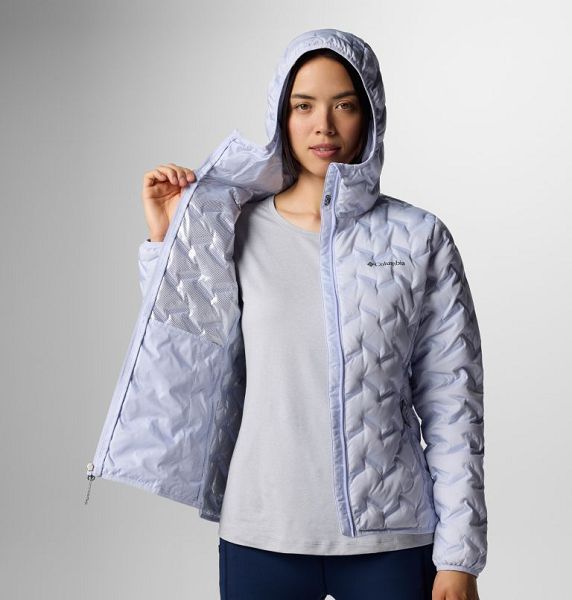 Women Columbia Delta Ridge™ II Hooded Down Jackets Blue | US-XHTWKU-420