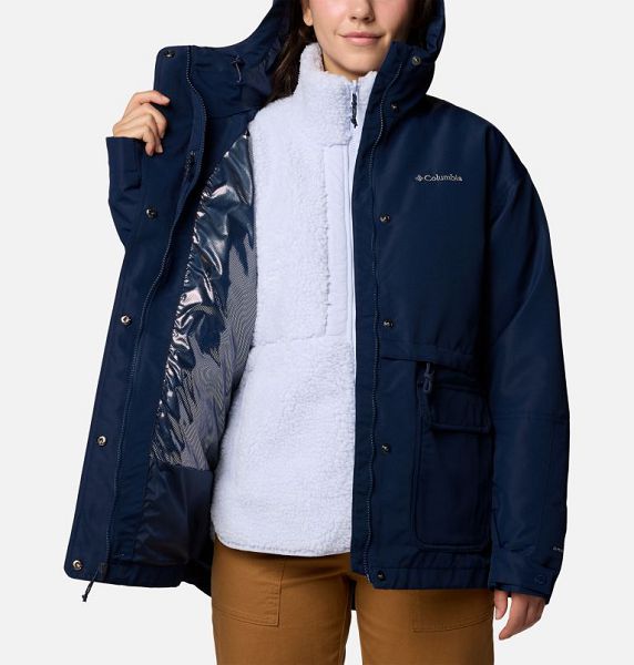 Women Columbia Drop Ridge™ II Waterproof 3 In 1 Jackets Navy | US-DKCGIJ-168