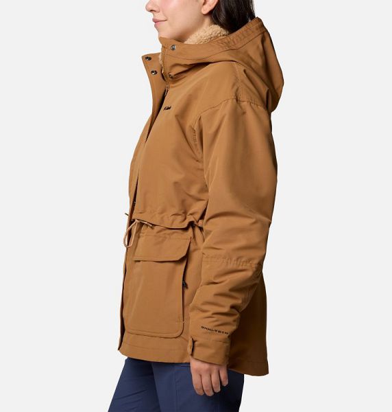 Women Columbia Drop Ridge™ II Waterproof 3 In 1 Jackets Brown | US-JYPBKU-279