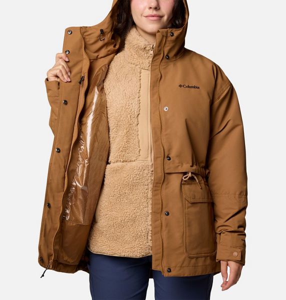 Women Columbia Drop Ridge™ II Waterproof 3 In 1 Jackets Brown | US-JYPBKU-279