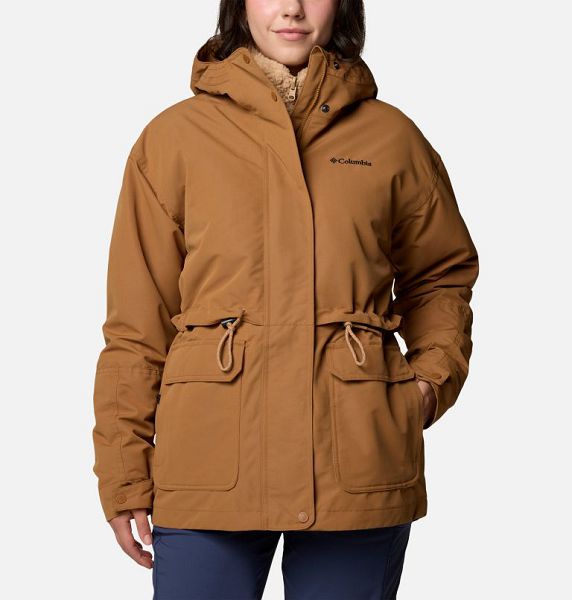 Women Columbia Drop Ridge™ II Waterproof 3 In 1 Jackets Brown | US-JYPBKU-279