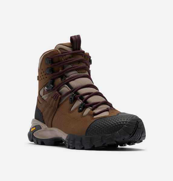 Women Columbia Geoterra Trek™ OutDry™ Leather Hiking Boots Dark Brown | US-FNXLKU-728