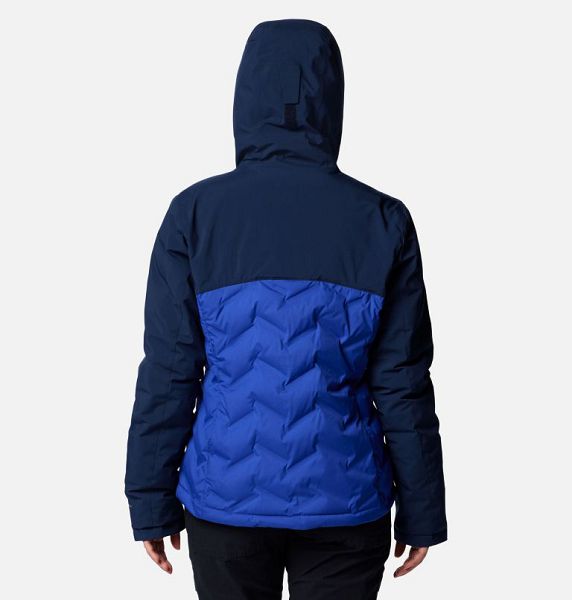 Women Columbia Grand Trek™ III Waterproof Hooded Down Jackets Blue / Navy | US-GOJAHC-423