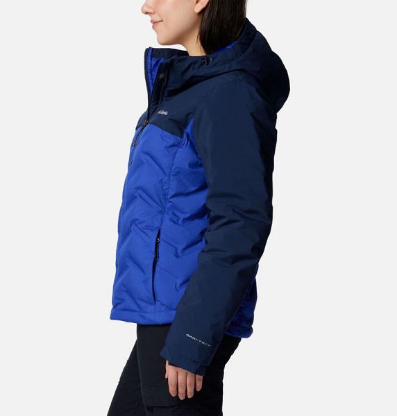 Women Columbia Grand Trek™ III Waterproof Hooded Down Jackets Blue / Navy | US-GOJAHC-423