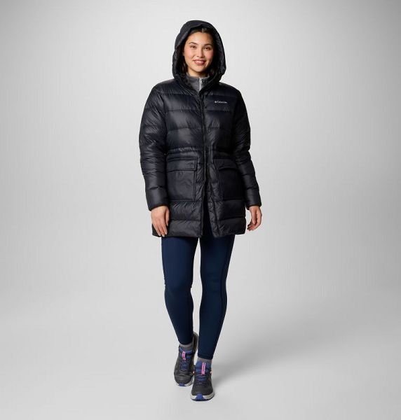 Women Columbia Harmony Falls™ Hooded Mid Down Jackets Black | US-DRPAMQ-176