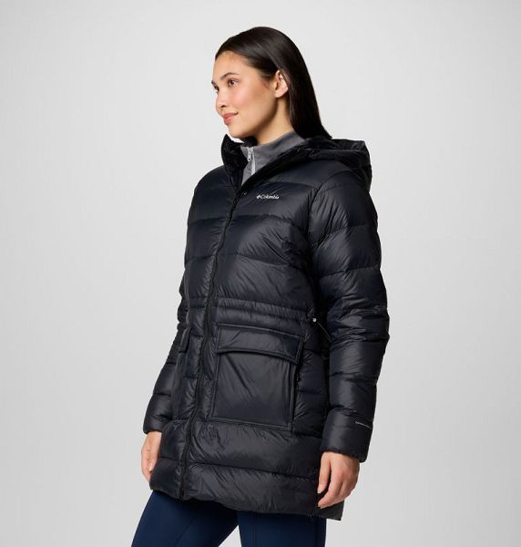 Women Columbia Harmony Falls™ Hooded Mid Down Jackets Black | US-DRPAMQ-176