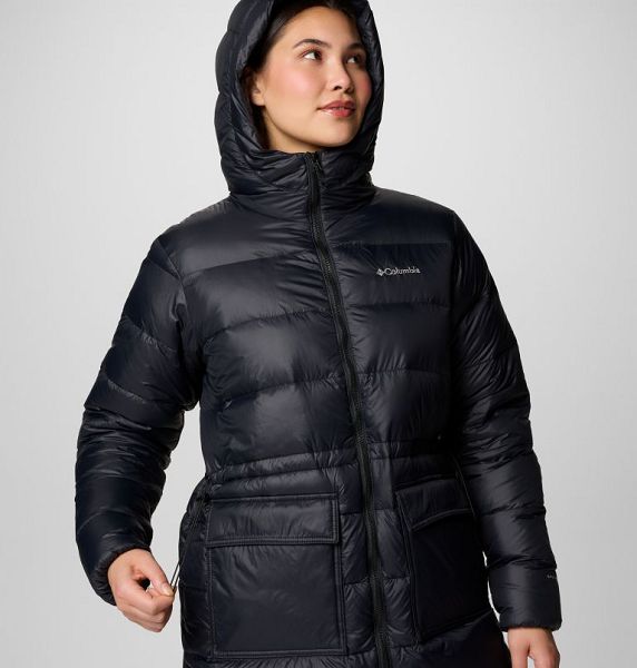 Women Columbia Harmony Falls™ Hooded Mid Down Jackets Black | US-DRPAMQ-176