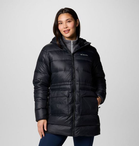 Women Columbia Harmony Falls™ Hooded Mid Down Jackets Black | US-DRPAMQ-176