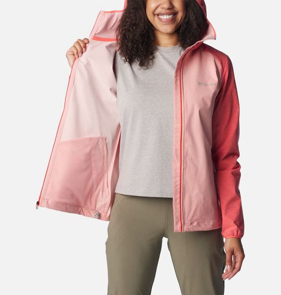 Women Columbia Heather Canyon™ Softshell Jackets Rose | US-WPBJYR-748