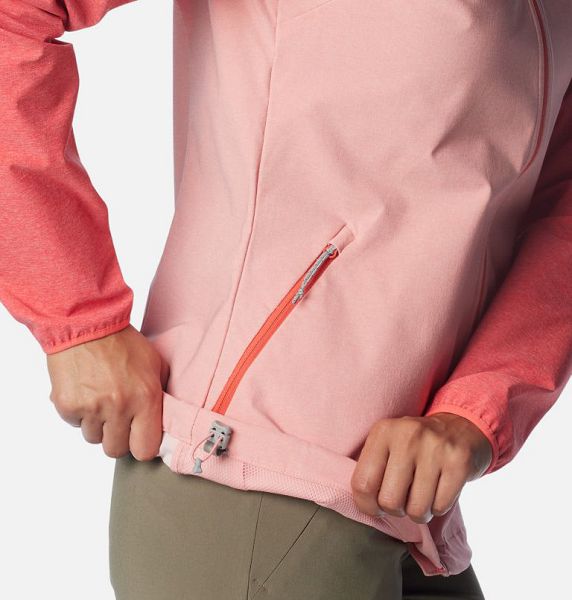 Women Columbia Heather Canyon™ Softshell Jackets Rose | US-WPBJYR-748