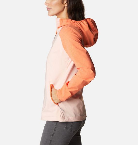 Women Columbia Heather Canyon™ Softshell Jackets Coral / Orange | US-VNDZAG-301