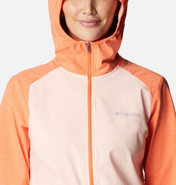 Women Columbia Heather Canyon™ Softshell Jackets Coral / Orange | US-VNDZAG-301