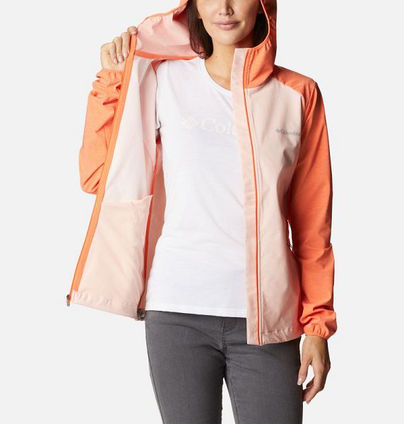 Women Columbia Heather Canyon™ Softshell Jackets Coral / Orange | US-VNDZAG-301