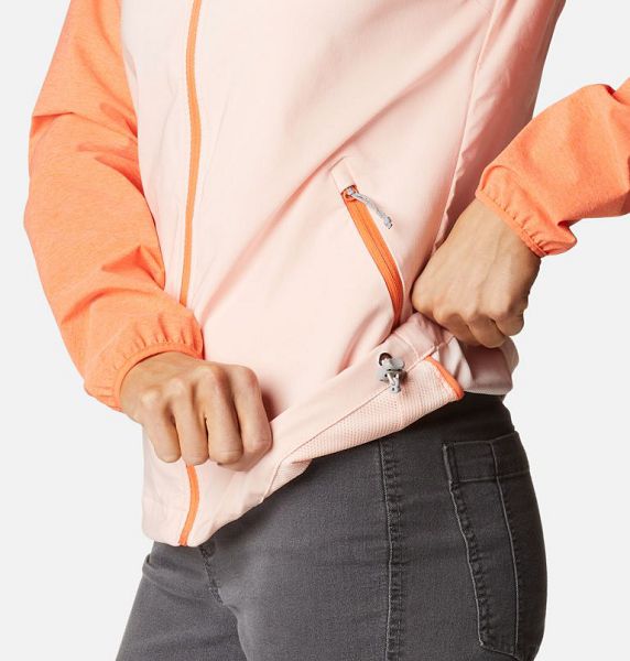 Women Columbia Heather Canyon™ Softshell Jackets Coral / Orange | US-VNDZAG-301