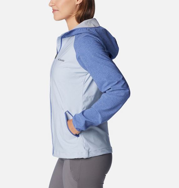 Women Columbia Heather Canyon™ Softshell Jackets Blue | US-QCOJGH-018