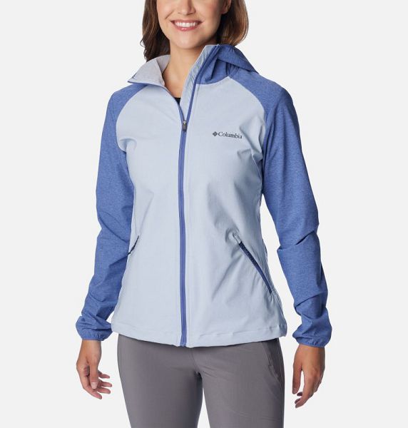 Women Columbia Heather Canyon™ Softshell Jackets Blue | US-QCOJGH-018