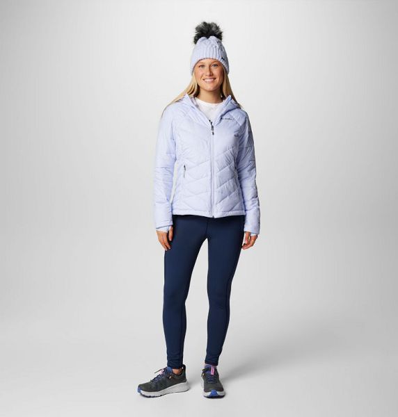 Women Columbia Heavenly™ Hooded Insulated Jackets Blue | US-FHPSKY-147