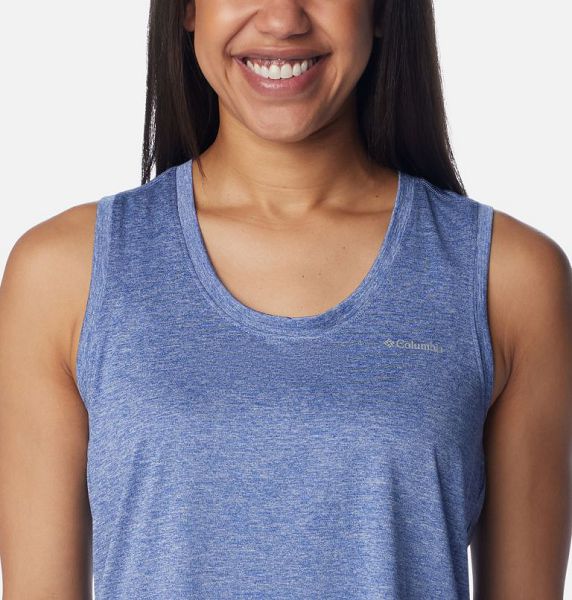 Women Columbia Hike™ Technical Tank Top Blue | US-NJEKQY-468