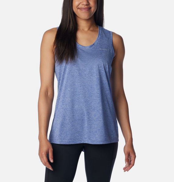 Women Columbia Hike™ Technical Tank Top Blue | US-NJEKQY-468