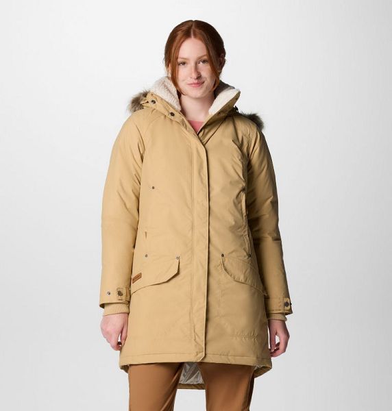 Women Columbia Icelandite™ TurboDown™ II Waterproof Insulated Jackets Khaki | US-QHIBLT-280