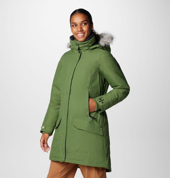 Women Columbia Icelandite™ TurboDown™ II Waterproof Insulated Jackets Green | US-FSKCVH-495