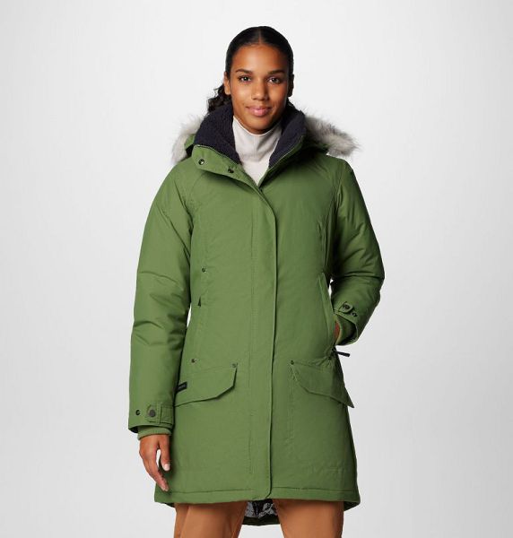 Women Columbia Icelandite™ TurboDown™ II Waterproof Insulated Jackets Green | US-FSKCVH-495