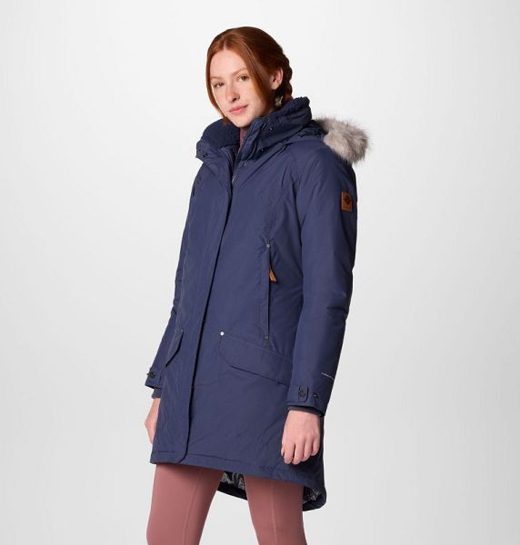 Women Columbia Icelandite™ TurboDown™ II Waterproof Insulated Jackets Navy | US-THCVYD-109