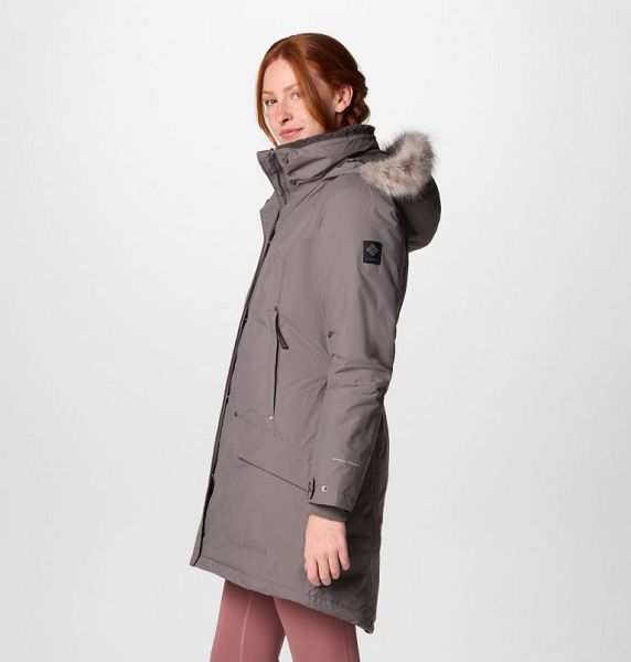 Women Columbia Icelandite™ TurboDown™ II Waterproof Insulated Jackets Grey | US-OLVCIE-625