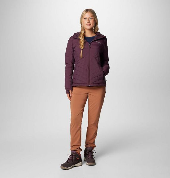 Women Columbia Joy Peak™ II Hooded Insulated Jackets Burgundy | US-CKWLXS-325