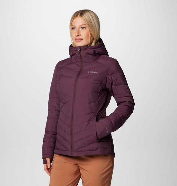 Women Columbia Joy Peak™ II Hooded Insulated Jackets Burgundy | US-CKWLXS-325