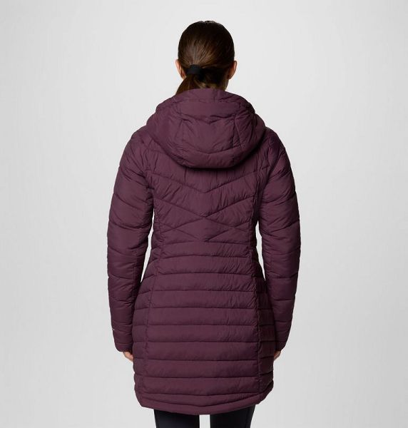 Women Columbia Joy Peak™ II Hooded Mid Insulated Jackets Burgundy | US-TFMHCY-271